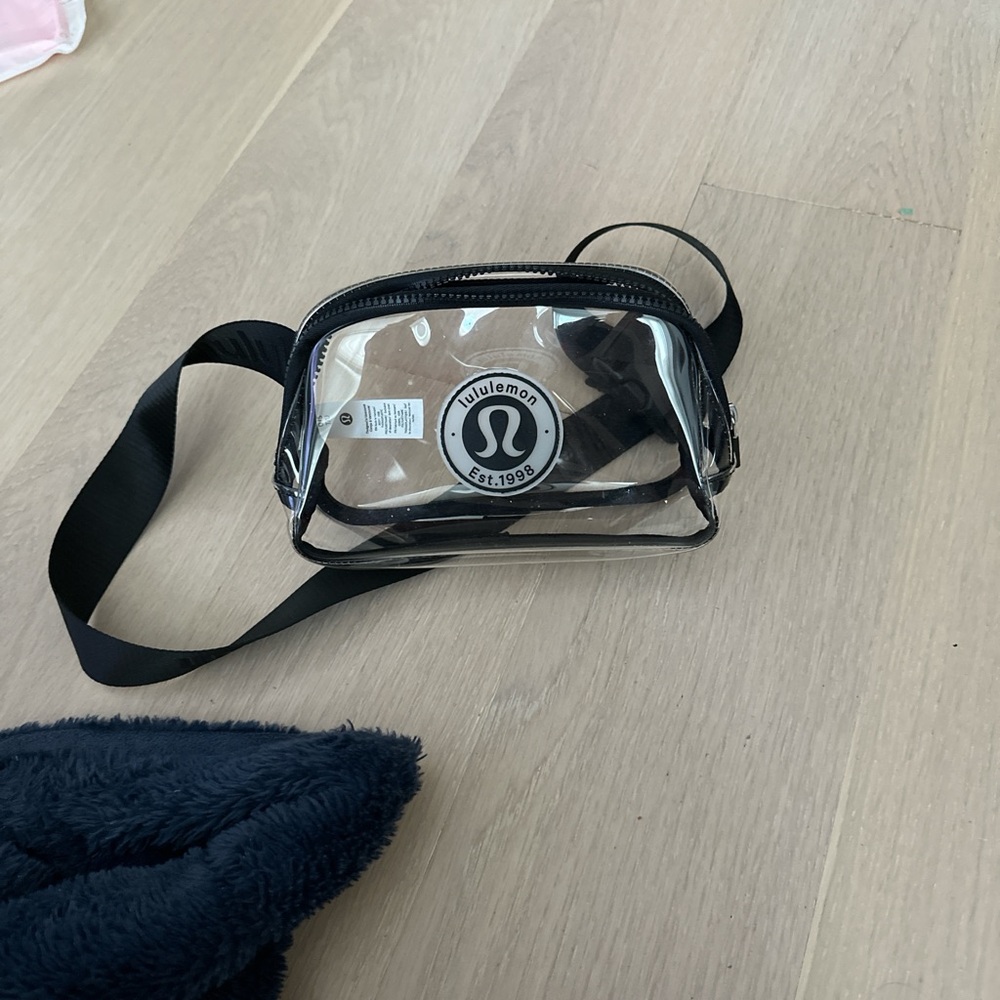 lululemon athletica Clear Crossbody Bag with Black Accents